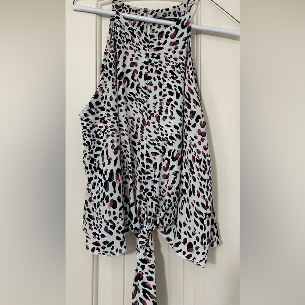 Cute multi colored zebra top